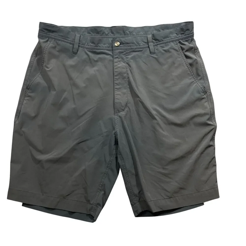 FootJoy 38 Men's Shorts Zipper Grey Bermuda‎ Pockets
